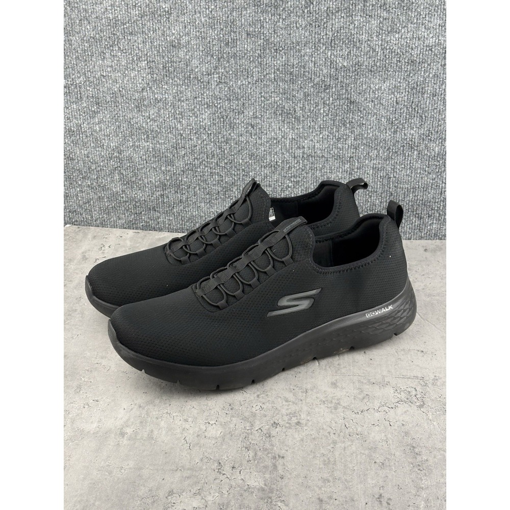 Skechers Men's Go Walk Slip In Sneaker Size 16 Black Comfort Memory Foam - Picture 2 of 7
